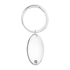 Silver Plated Oval Keyring