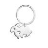 Silver Plated Rabbit Keyring