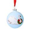 Swan with Wreath Bauble Decoration