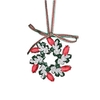 Wreath Coloured Stones Christmas Tree Decoration