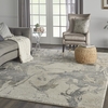Fusion Rugs FSS16 in Cream and Grey by Nourison