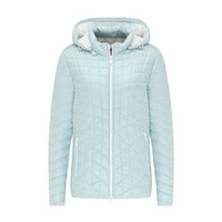 Quilted Coat With Detachable Hood Mint