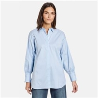 Shirt With Pleat Sleeves Blue