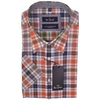 Ben Green Casual Short Sleeve Check Shirt 37640 Colour: ORANGE,  Size: