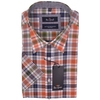 Ben Green Casual Short Sleeve Check Shirt 37640 Colour: ORANGE,  Size: