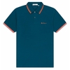 Ben Sherman Mens Big Size Signature Organic Cotton Polo Colour: LAKE, 