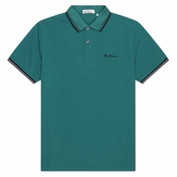 Ben Sherman Mens Big Size Signature Organic Cotton Polo Colour: TEAL, 