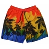 Brooklyn Print Swim Short Colour: YELLOW,  Size: XXL