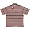 Brooklyn Stripe Fashion Polo Colour: BROWN,  Size: 3XL