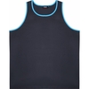 Espionage Mens Big Size Contrast Trim Sports Cotton Vest Colour: CHARC