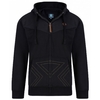 Kam Fashion Zip Through Hoody Size: 4XL,  Colour: BLACK