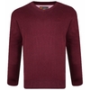 Kam V Neck Sweater Colour: WINE,  Size: 6XL