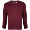 Kam V Neck Sweater Colour: WINE,  Size: XXL