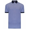 Peter Gribby Mens Big Size Contrast Collar Plain Cotton Pique Polo Col