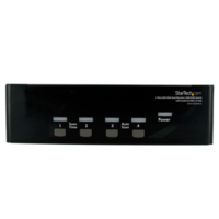 4 Port DVI VGA Dual Display USB KVM Switch w/ Audio