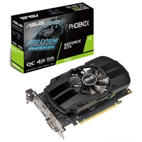Asus Phoenix GTX1650 OC 4GB DDR5 DVI HDMI DP 1710MHz Clock Overclocked Compact Design