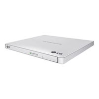 Box Open LGGP57EW40 Portable Slim 8 x DVD+RW External Optical Drive in White