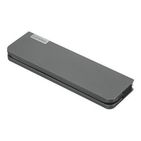 Box Opened Lenovo USB-C Mini Dock - Mini-dock - USB-C - VGA HDMI - GigE - 65 Watt - for ThinkBook 13s-IML 14s-IML ThinkP