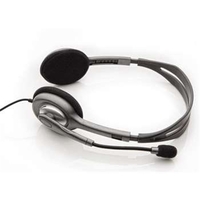 Box Opened Logitech Stereo Headset H110 with Noise-Cancelling Microphone For PC