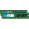 Crucial 16GB 2 x 8GB 2666MHz DDR4 Non-ECC DIMM Desktop Memory