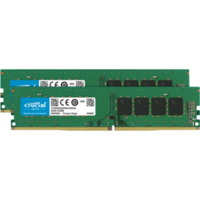 Crucial 16GB 2 x 8GB 2666MHz DDR4 Non-ECC DIMM Desktop Memory