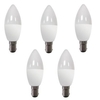 electriQ Smart dimmable colour Wifi Bulb with B15 bayonet ending - Alexa & Google Home compatible - 5 Pack