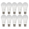 electriQ Smart dimmable colour Wifi Bulb with B22 bayonet ending - Alexa & Google Home compatible - 10 Pack