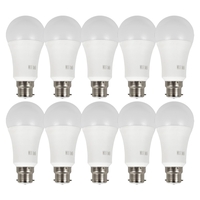 electriQ Smart dimmable colour Wifi Bulb with B22 bayonet ending - Alexa & Google Home compatible - 10 Pack