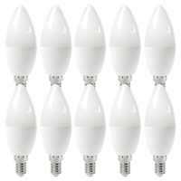 electriQ Smart dimmable colour Wifi Bulb with E14 screw ending - Alexa & Google Home compatible - 10 Pack
