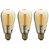 electriQ Smart dimmable Wifi filament bulb with E27 screw fitting - 3 Pack