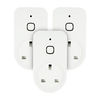 electriQ Smart Wi-Fi plug with power meter - Alexa/Google Home compatible - Triple Pack