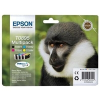 Epson T0895 Multipack - Print cartridge - 1 x black yellow cyan magenta - blister - for Stylus S21 SX100 SX105 SX115 SX2