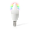 GRADE A1 - electriQ Smart dimmable colour Wifi Bulb with B15 bayonet ending - Alexa & Google Home compatible