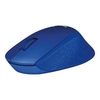 Logitech M330 SILENT PLUS - Mouse - 3 buttons - wireless - 2.4 GHz - USB wireless receiver - blue