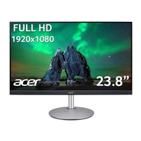 Refurbished Acer CB242Y Full HD 23.8 IPS LCD Monitor - Silver & Black
