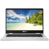 Refurbished Asus C423NA Intel Celeron N3350 4GB 32GB 14 Inch Touchscreen Chromebook in Silver