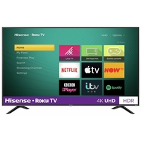 Refurbished Hisense Roku 65 4K Ultra HD with HDR LED Freeview Play Smart TV