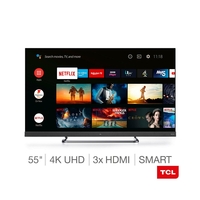 Refurbished TCL 55 4K Ultra HD with HDR10+ LED Freeview Play Smart TV