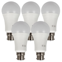 Smart RGB Dimmable Wifi Bulb bayonet end - Alexa/Google Home - 5 Pack