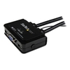 Startech 2 Port USB VGA Cable KVM Switch - USB Powered with Remote Switch - KVM with VGA - Dual Port VGA KVM Switch