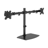 Vision PROFESSIONAL FREESTANDING DUAL MONITOR DESK STAND - BLACK - fits two flat panel displays up to 27