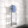 1200 x 500mm Flat Chrome Heated Towel Rail - Juliet Range