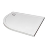 1200 x 800 Offset Quadrant Stone Resin Shower Tray - Acrylic Capped Left Hand
