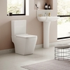 500mm Close Coupled Toilet and Basin Full Pedestal Suite - Voss Range