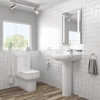 Ashford Rimless Close Coupled Toilet and Basin Suite