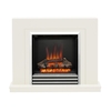 Be Modern 38 White Freestanding Electric Fireplace Suite - Colby