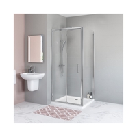 Bi Fold Shower Enclosure with Tray 760 x 760mm - 6mm Glass - Juno Range