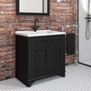 Camden Matt Black 800mm Vanity Unit with Basin