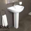 Compact 550mm Basin 1 Tap Hole with Full Pedestal
