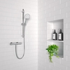 Cool Touch Thermostatic Bar Valve with Round 3 Function Slide Rail Kit